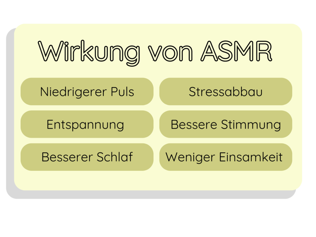 ASMR Wirkung zur Entspannung