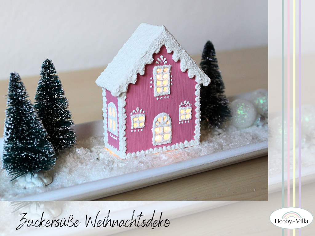 You are currently viewing Süßes Weihnachts-DIY: Beleuchtetes Lebkuchenhäuschen basteln