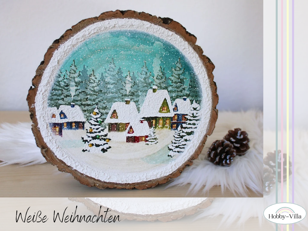 You are currently viewing Zauberhafte DIY-Weihnachtsdeko mit Baumscheibe basteln