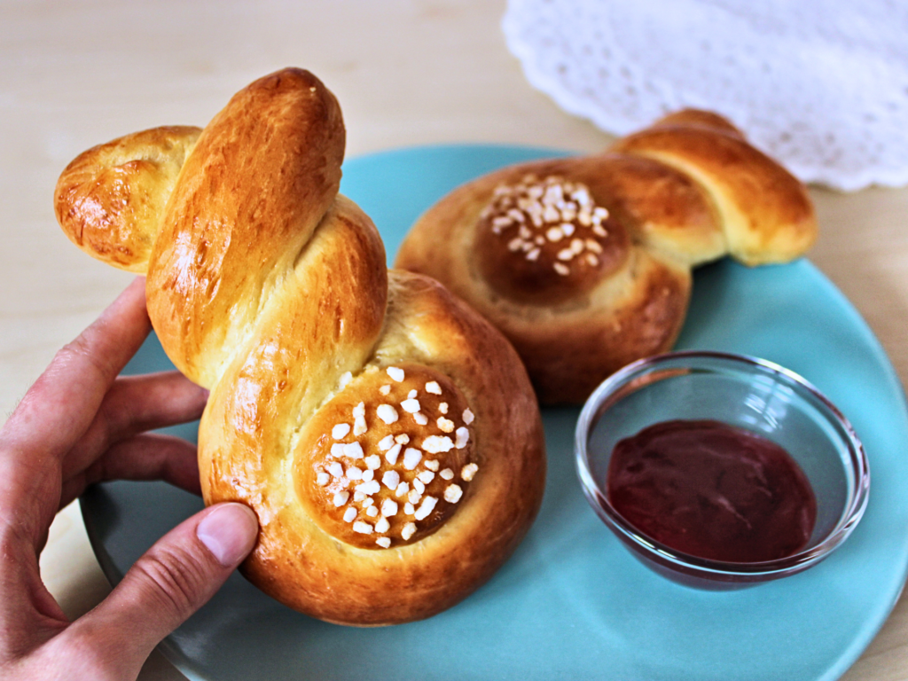 Rezept für Hefehasen zu Ostern