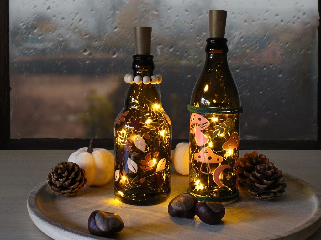 Upcycling Windlicht aus Flaschen