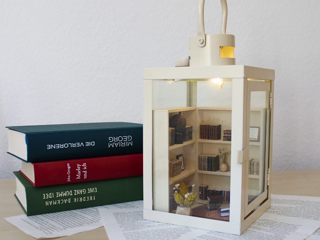 selbstgemachtes book nook